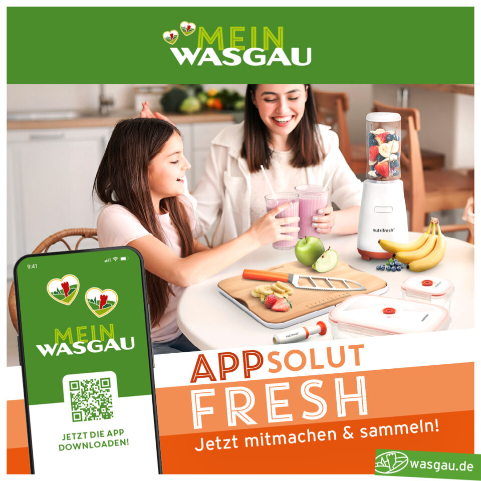Praktische Küchenhelfer von WASGAU und Nutrifresh für Ihre neuen Ziele in 2024.