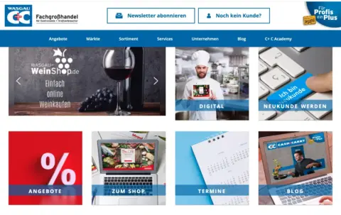 neue C+C Website