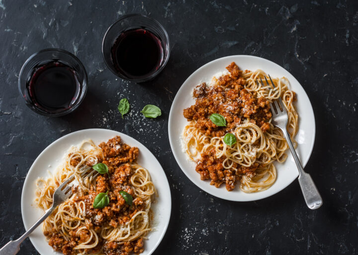 Spaghetti mit Sauce Bolognese - Rezept Bild