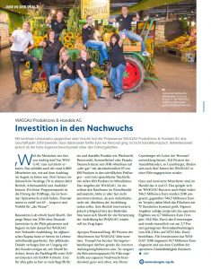 Investition in den Nachwuchs