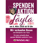 Download - Plakat Spendenaktion der WASGAU Produktions & Handels AG für Jayla Bohn