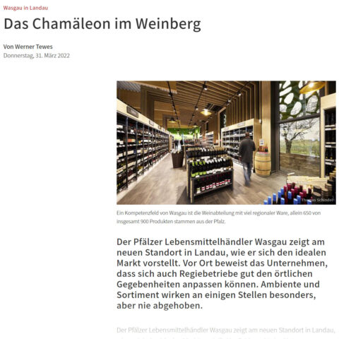 Das Chamäleon im Weinberg