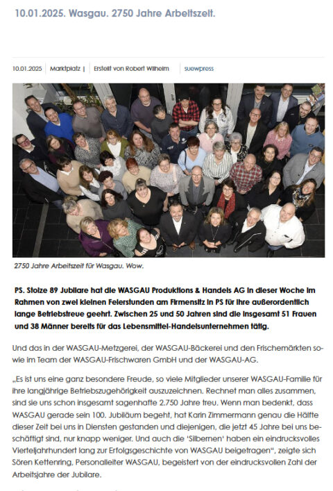 Wasgau. 2750 Jahre Arbeitszeit.