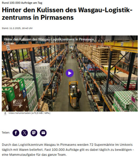 Hinter den Kulissen des Wasgau-Logistikzentrums in Pirmasens