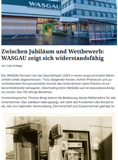 Zwischen Jubiläum und Wettbewerb: WASGAU zeigt sich widerstandsfähig