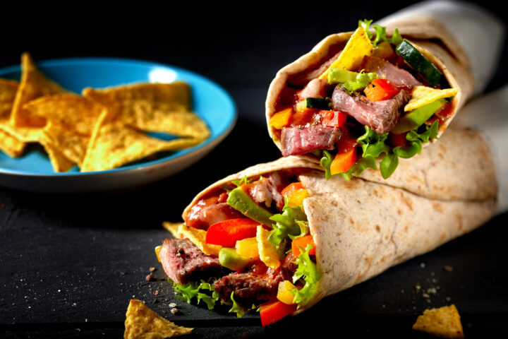 WASGAU Rezept für Crunchy Steak Wrap