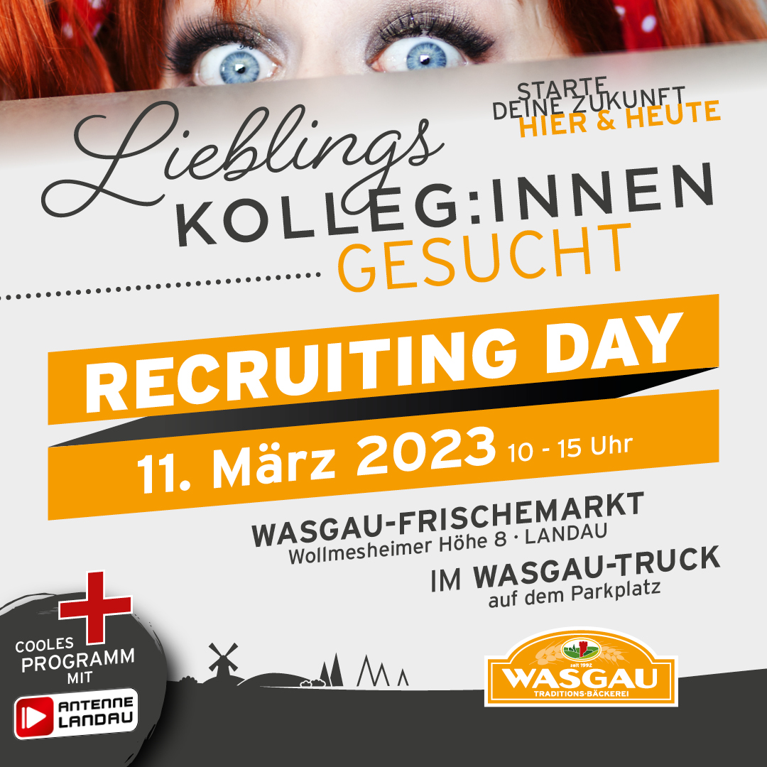 Schnapp dir den Job bei WASGAUs Recruiting Day in Landau.