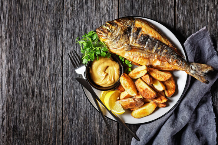 WASGAU Rezeptidee Forelle vom Grill mit Kartoffelsalat