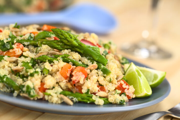 Frühlingshafter Salat mit Reis und Spargel von WASGAU und Ben's Original