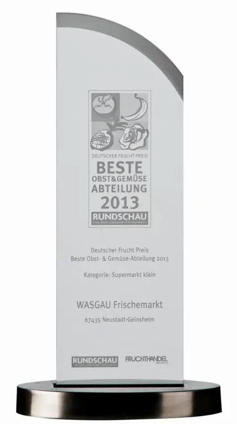 WASGAU Markt Geinsheim erhält den Fruchtpreis