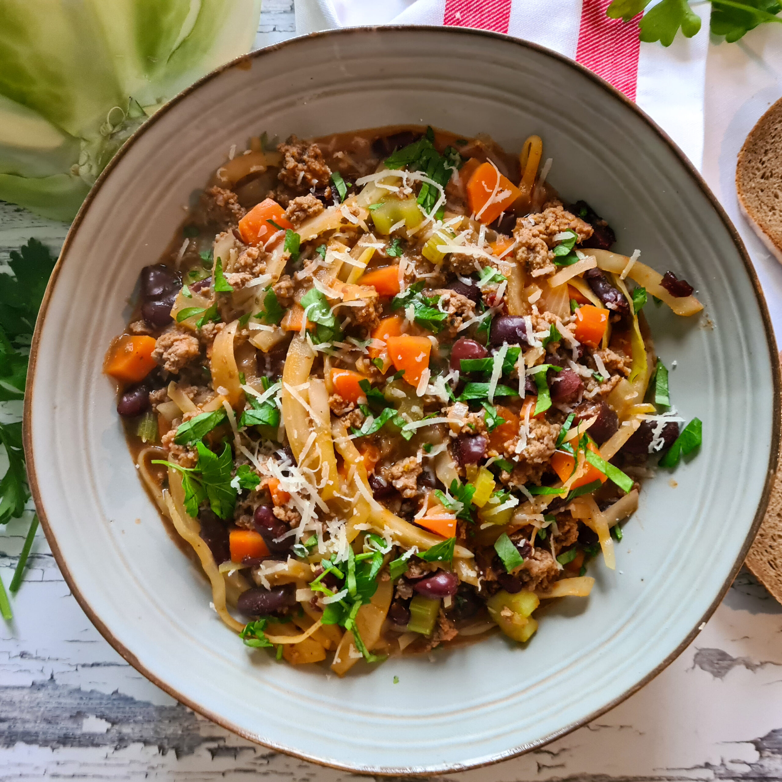 herzhafter Gemüse-Hackfleisch-Eintopf von kochmalwieder