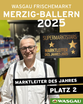 Silber beim bundesweiten Wettbewerb Supermarktstars ⭐ in der Kategorie 