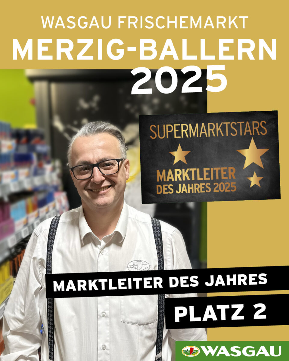 Silber beim bundesweiten Wettbewerb Supermarktstars ⭐ in der Kategorie 