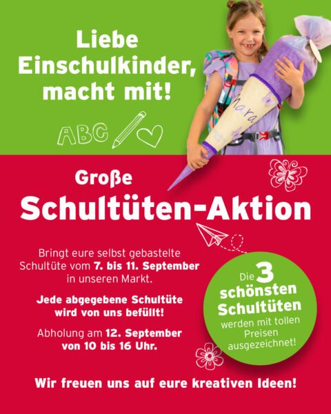 Große Schultüten-Aktion zur Einschulung