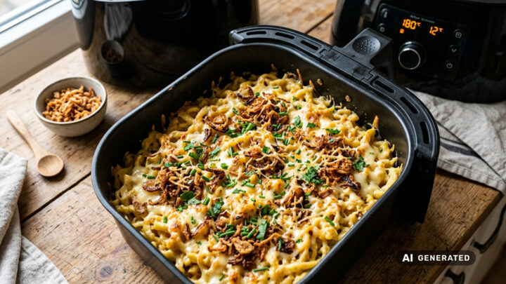 Käsespätzle aus dem Airfryer - Rezept Bild