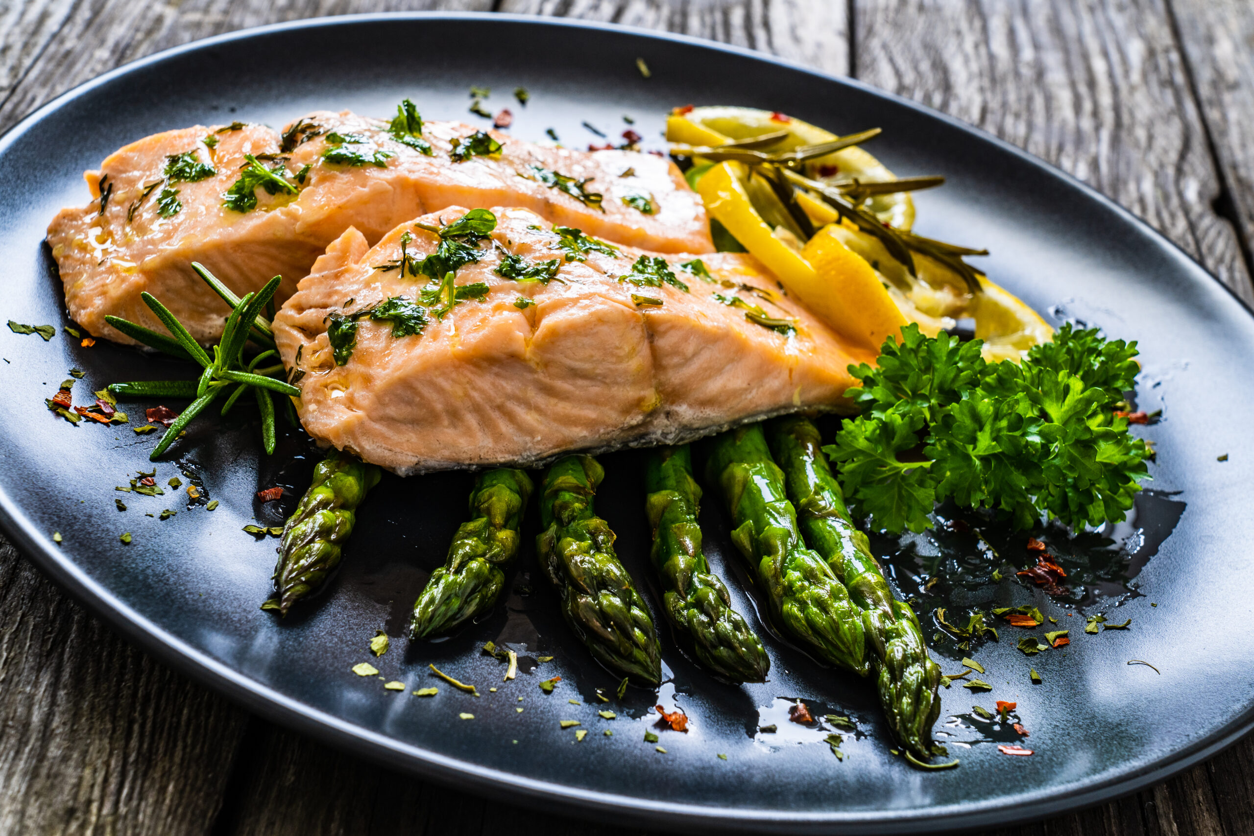 Grüner Spargel Und Lachs Aus Dem Backofen Serendipity