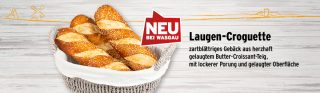 Neu an der WASGAU-Bäckerei Laugen-Croguette