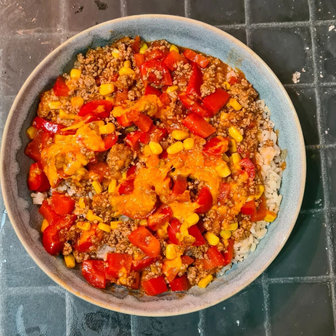 Low Carb Hackpfanne mit Naturreis von kochmalwieder