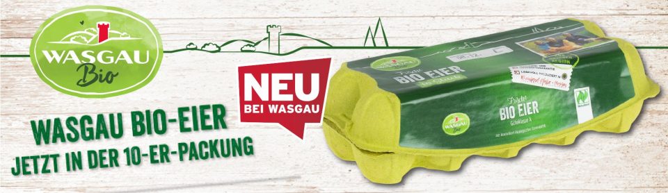 WASGAU Bio-Eier jetzt auch im 10er-Pack