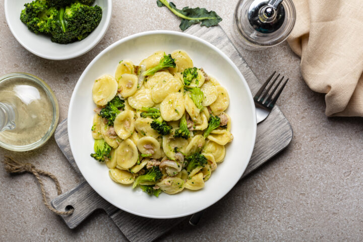 Pasta Rezept zum Nachkochen mit Orecchiette, Brokkoli und Thunfisch-Filets