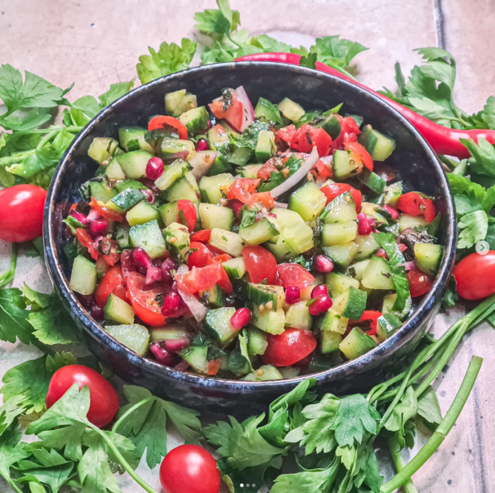 WASGAU und kochmalwieder Rezept: veganer Shiraz Salat