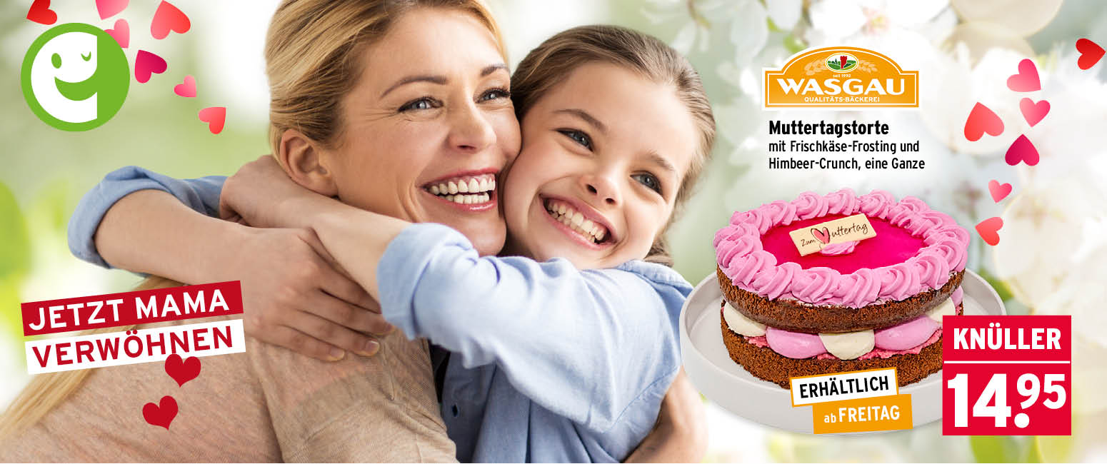 Torte mit ganz viel Herz<br> für die beste Mama!