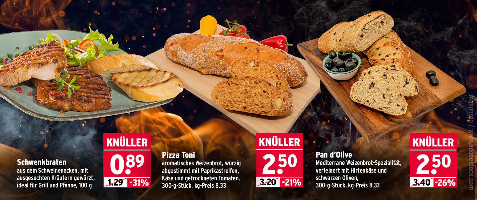 Jetzt wird's heiß!<br>Unsere Grill-Knüller der Woche!