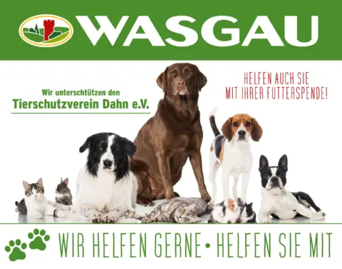WASGAU engagiert sich für regionale Tierheime