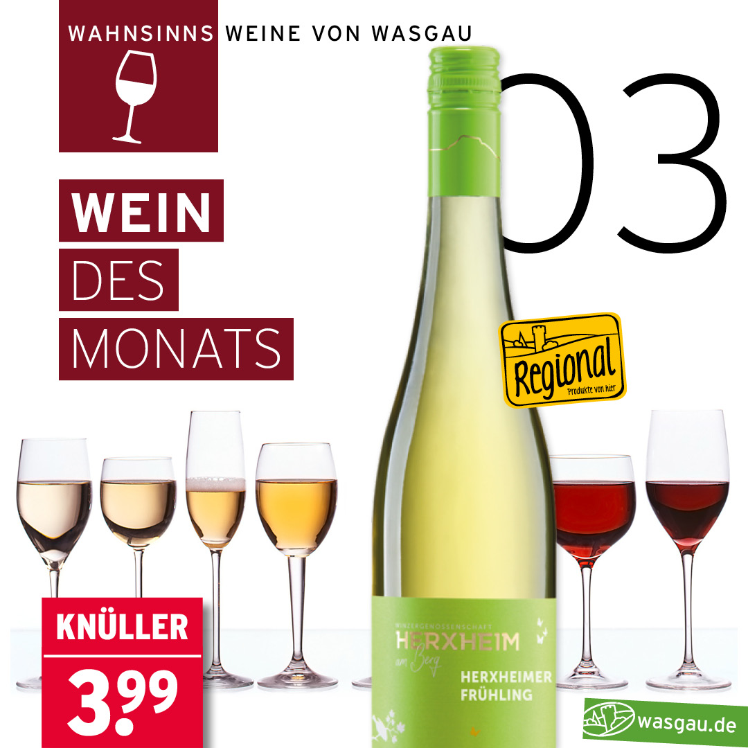 Wein des Monats - Weißweincuvée Herxheimer Frühling aus der Pfalz