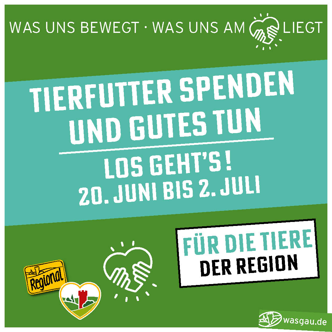 spenden mit WASGAU und Tierheime unterstützen