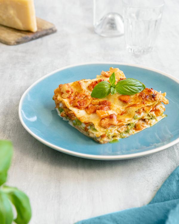 Lasagne mit Pesto Genovese und Hähnchenbrust - Rezept Bild
